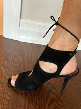 Aquazzura black sandal